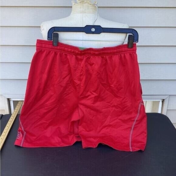 Preppy Streetwear Coquette Utility Red Under Armour Shorts men’s large - Picture 1 of 6